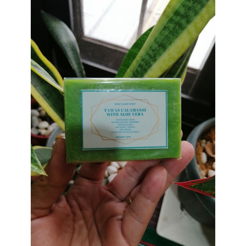 Tawas Calamansi With Aloevera Organic Soap Shopee Philippines