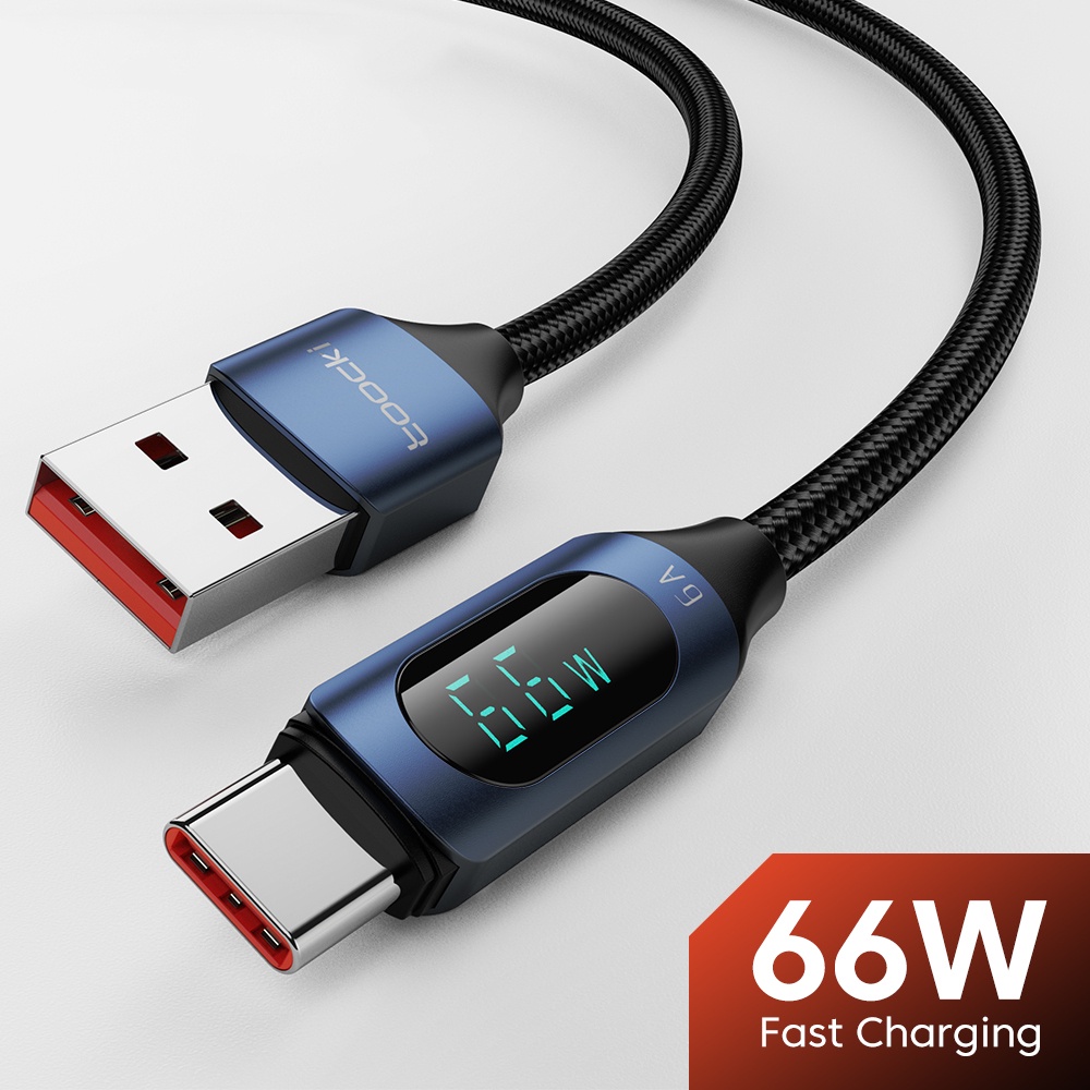 66W Fast Charging USB Cable Type C Nylon Braided 6A Fully Compatible