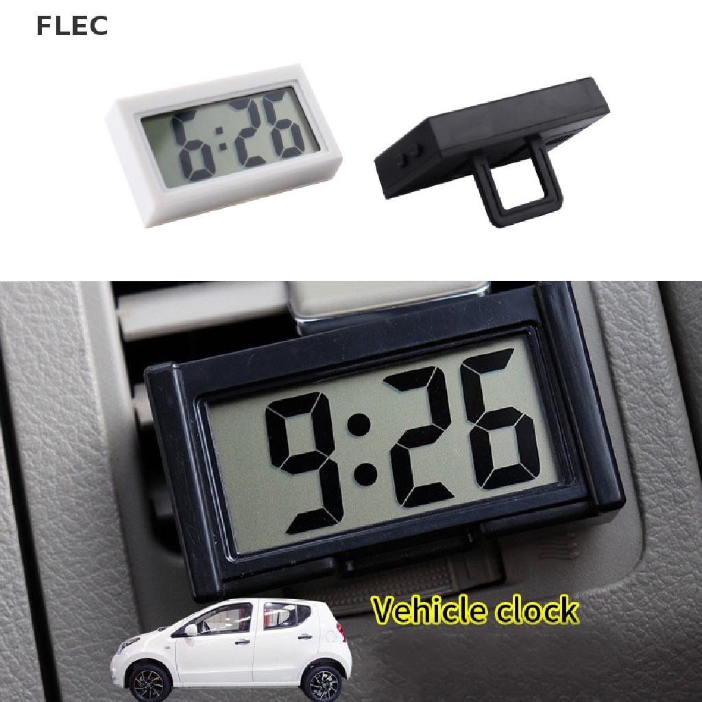 Flec Car Dashboard Digital Clock Vehicle Adhesive Clock With Jumbo