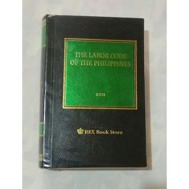 Labor Code Of The Philippines Rex Bookstore Codal Edition Shopee Philippines