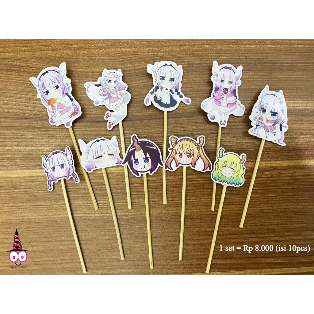 Cake Topper Cake Topper Cake Puncture Kobayashi Maid Dragon Anime