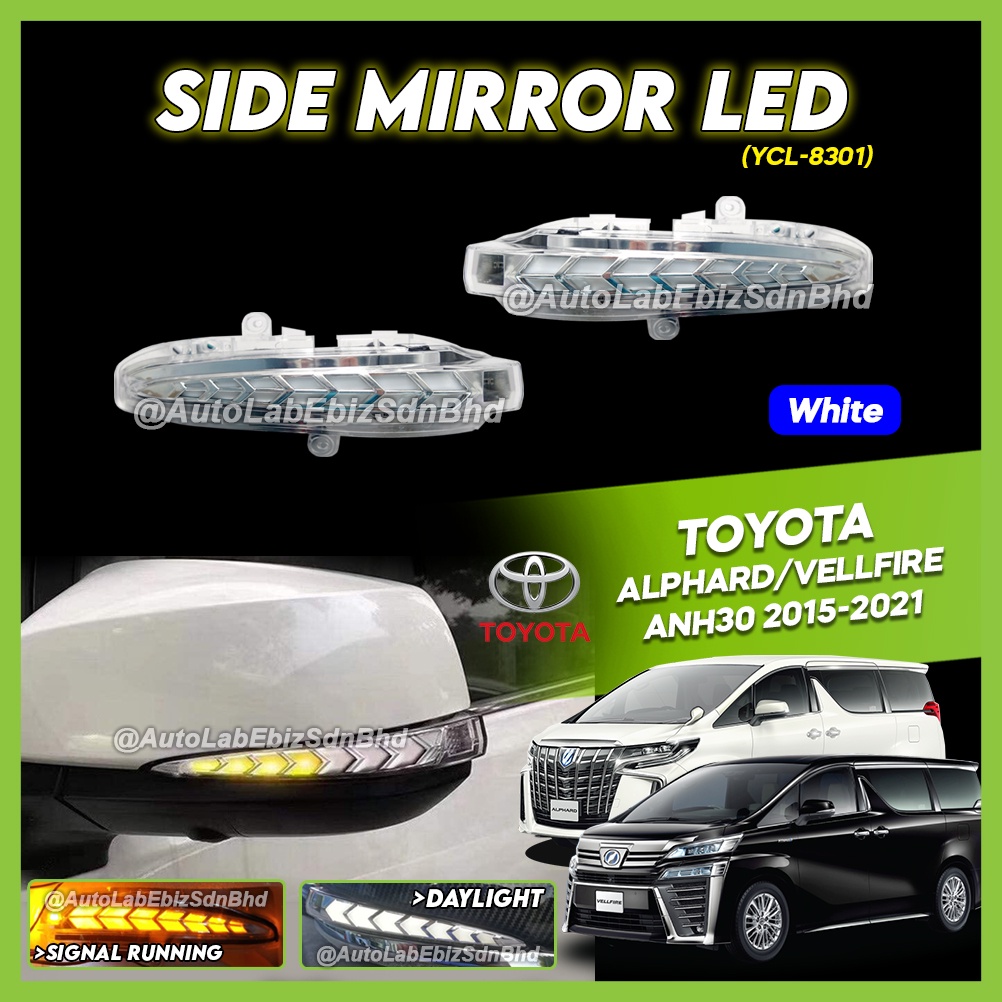 Side Mirror Led Toyota Alphard Vellfire Anh With Signal