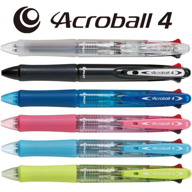 Pilot Acroball 4 Color Ballpoint Multi Pen 0 5 Mm 0 7 Mm Shopee