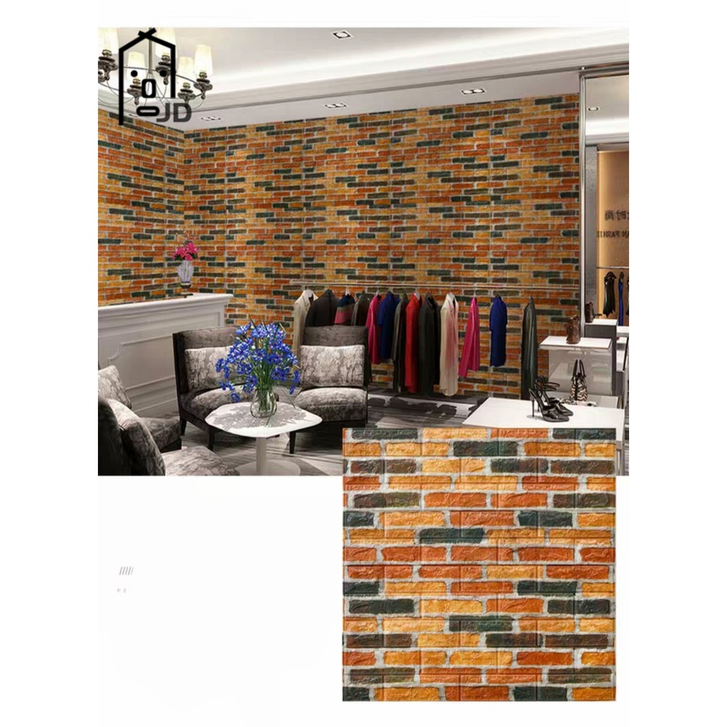 Big Size X Cm Wall Stickers Pe Foam D Wallpaper Brick Safety