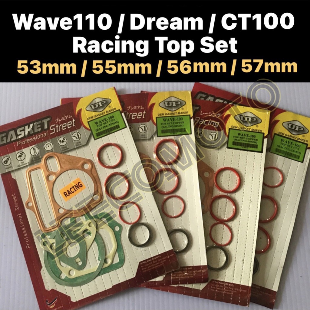 Wave Ex Dream Racing Top Set Mm Mm Mm Mm Top Gasket