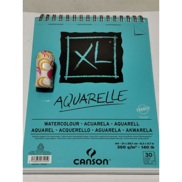 CANSON XL AQUARELLE A4 300GSM 30 SHEETS 140lb WATERCOLOR PAD Shopee