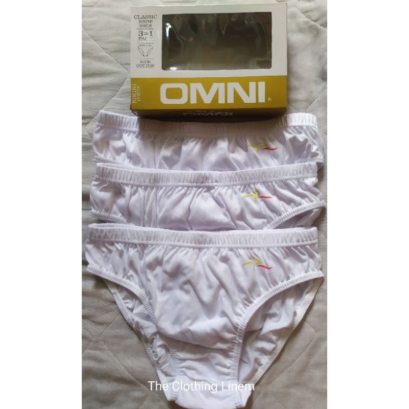 OMNI Bikini Briefs By SOEN For Adults White And Colored 3in1 3pcs