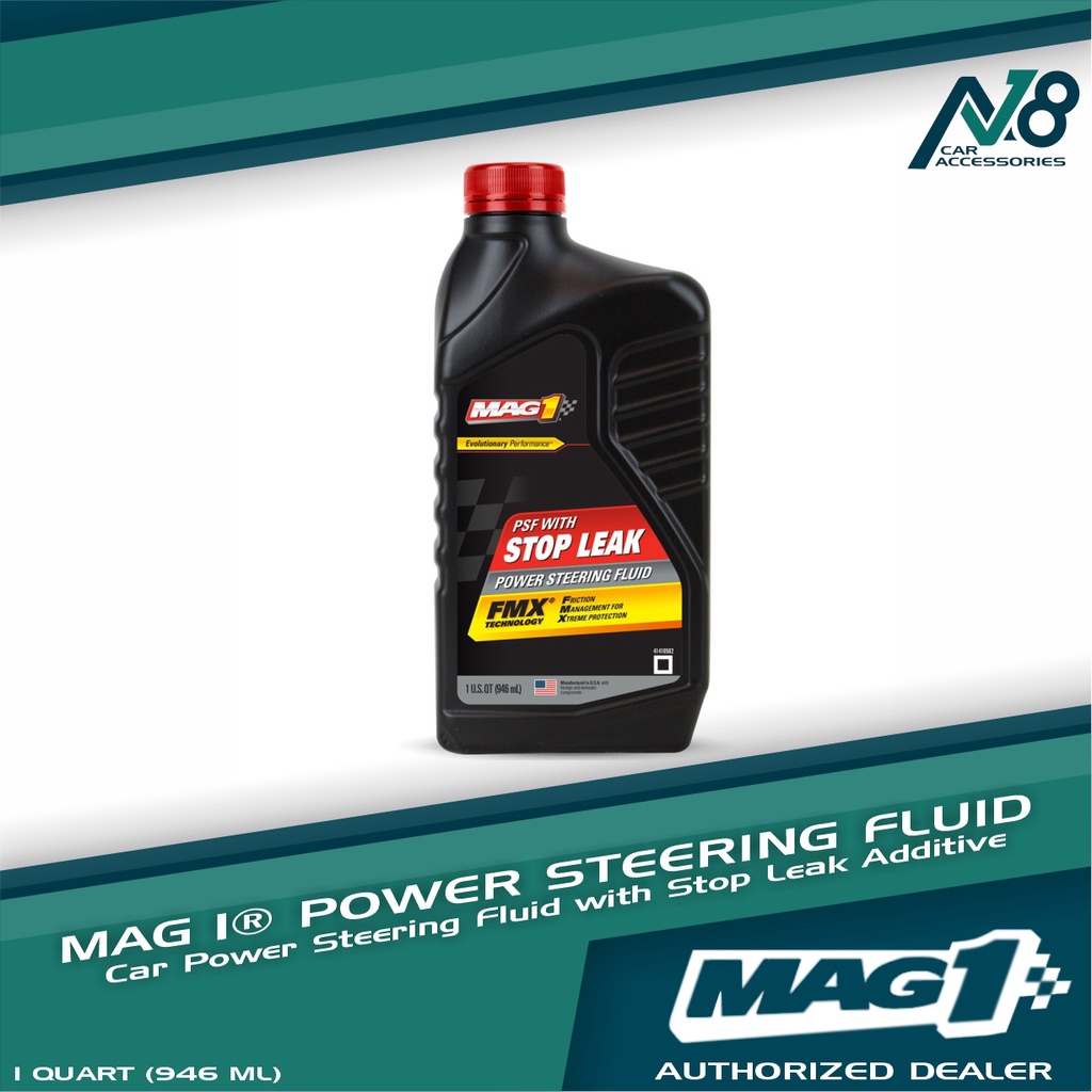 MAG 1 Car Power Steering Fluid With Stop Leak Additive 1qt 946ml