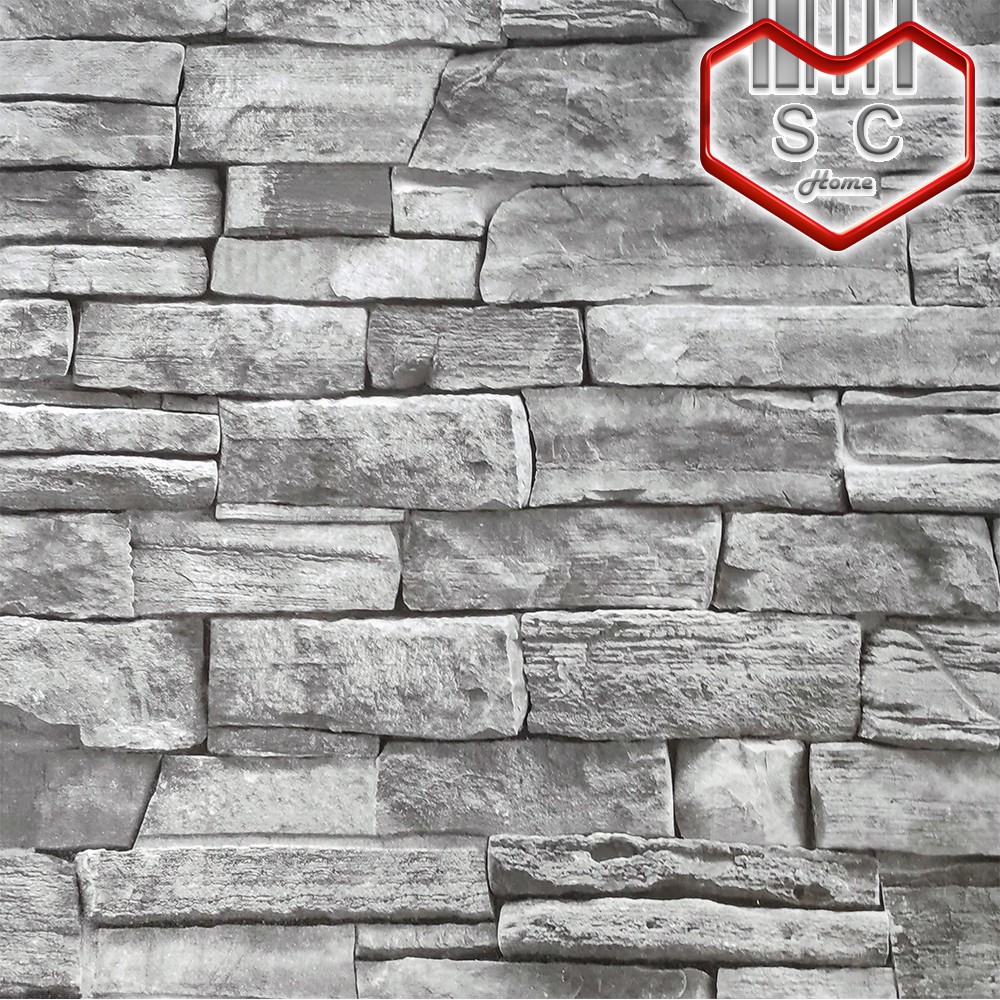 Wall Sticker Slate Stone Bricks Cmx M High Quality Self Adhesive D