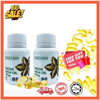 DND369 Sacha Inchi Oil Softgel 100 Organic 2 Botol 60 Biji Botol