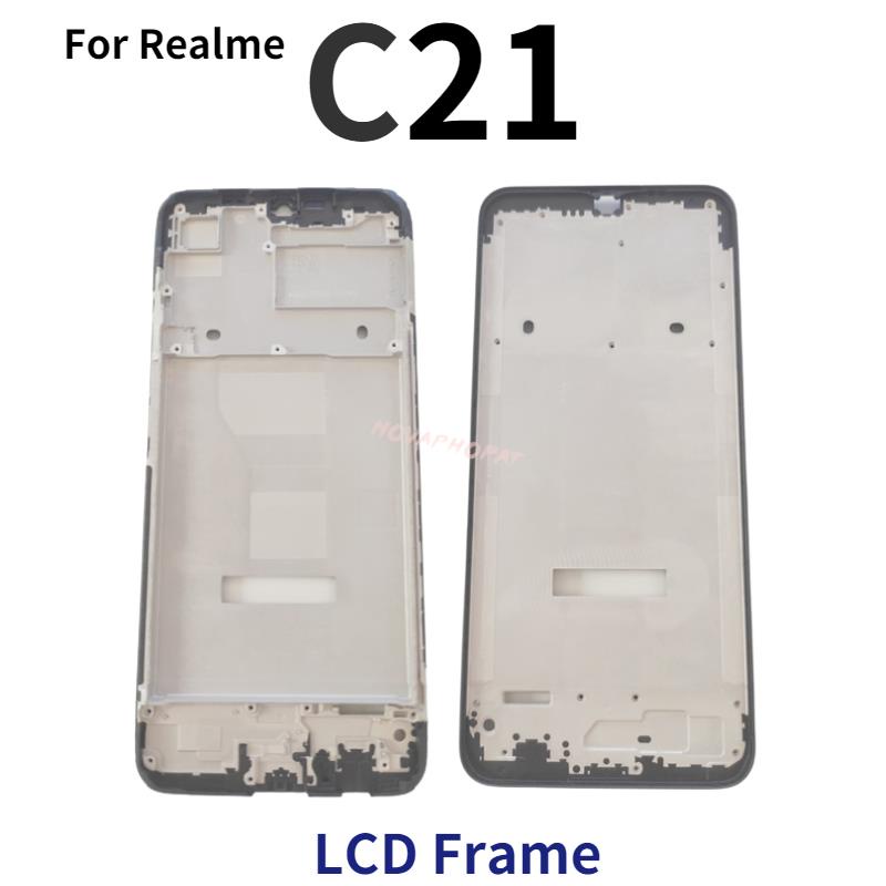 Novaphopat LCD Front Housing Frame For Realme 2 5 5i 5s 6 6i 7 C1 C11