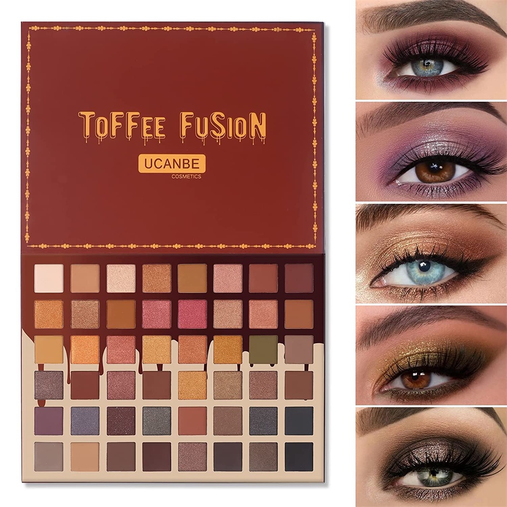 UCANBE Toffee Fusion Nude Eyeshadow Palette 48 Neutral Shades Naked Eye