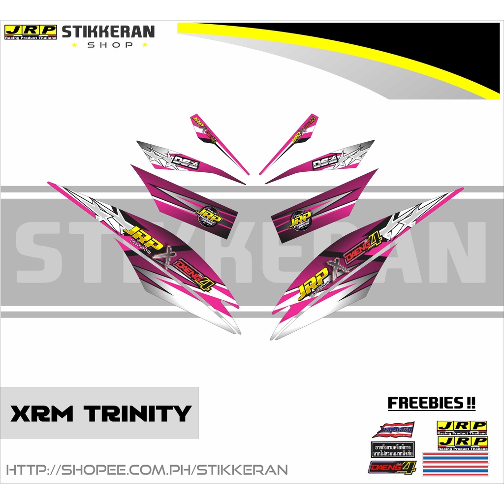 HONDA XRM 125 TRINITY JRP X DAENG THAI DECAL Shopee Philippines