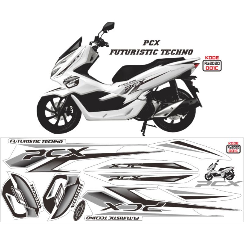 Honda Pcx Variation Striping Honda Pcx Decal Pcx Ir Variation Shopee