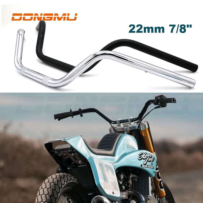 Mm Universal Motorcycle Retro Bend Handlebar Motor High Rise