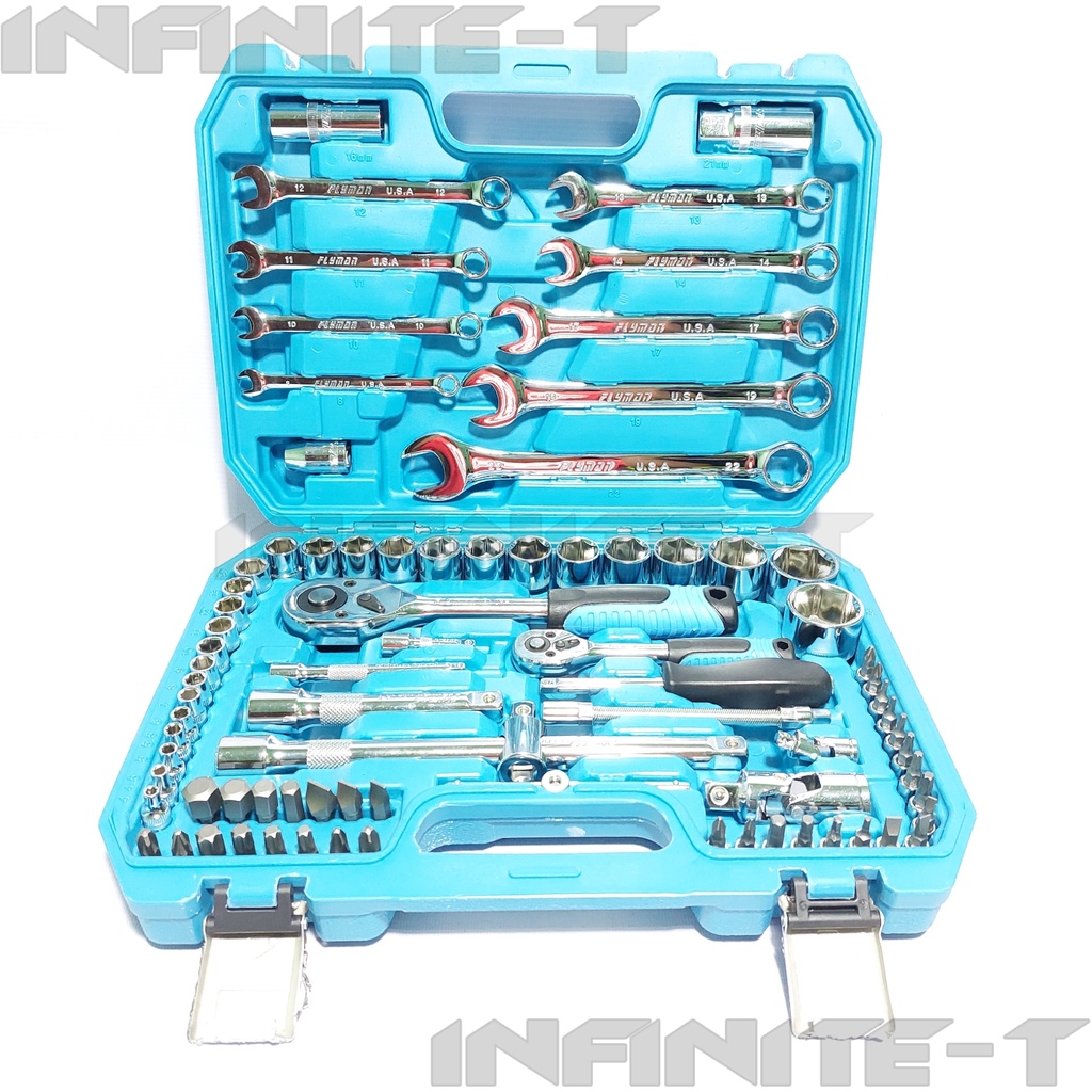 Flyman Socket Wrench Set 1 4 1 2 Drive 82 Pcs 6 Point Shopee