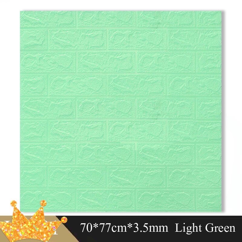 BIG Size 70X77cm Wall Stickers PE Foam 3D WallPaper Brick Safety