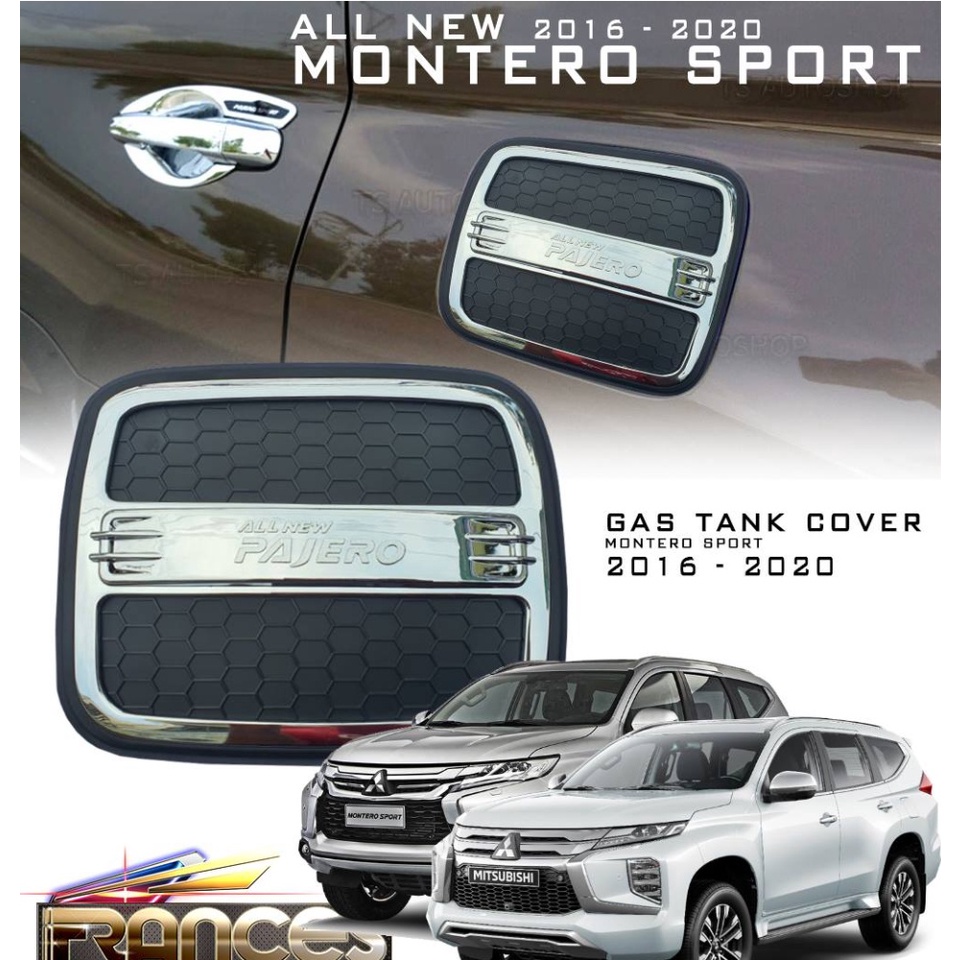 Montero Chrome With Black Gas Tank Cover With Pajero Logo