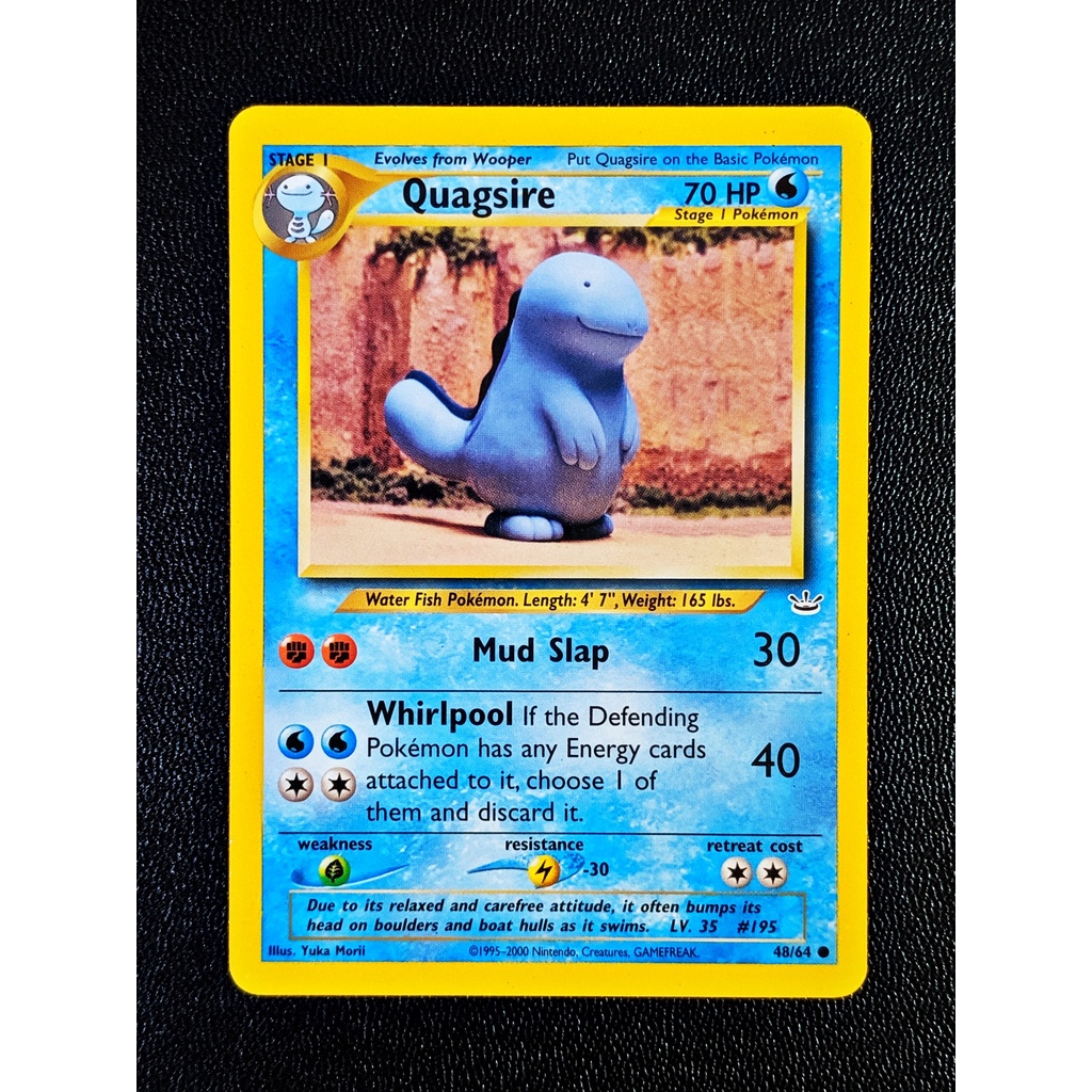 Quagsire Pokemon Card Neo Revelation Unlimited Singles 48 64