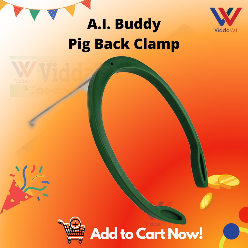 Sow AI Buddy Pig Back Clamp Big Size Pig Insemination Clip Holder Sows