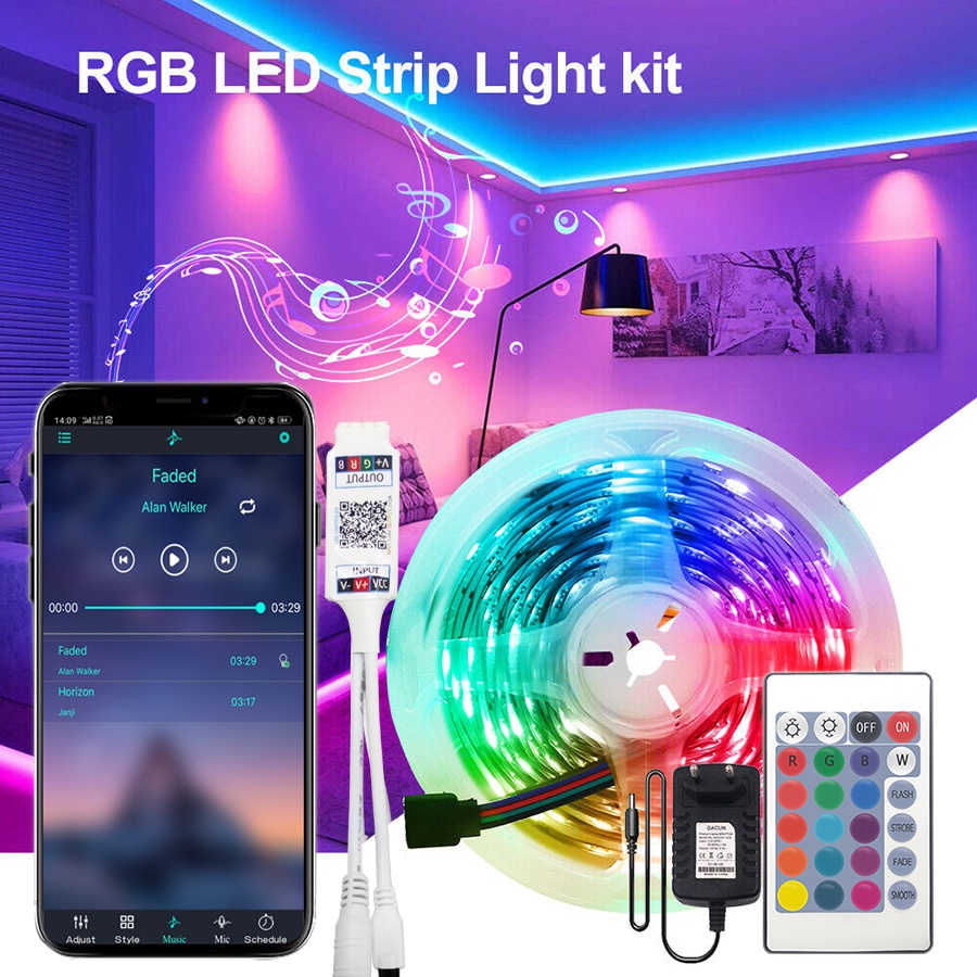 Gbkof Smart Wifi Controller Rgb Led Strip Lights Smd Dc V