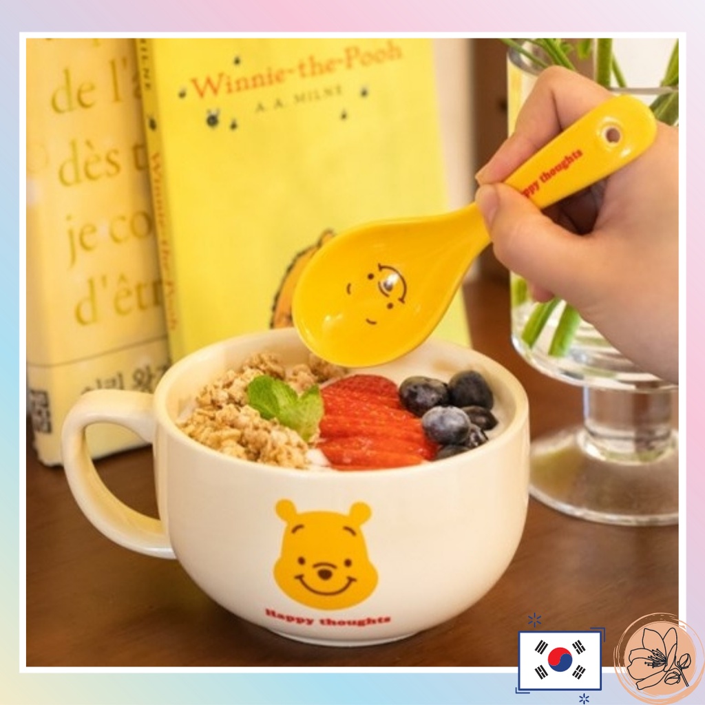 Disney X Winnie The Pooh Cereal Bowl Set Spoon Cereal Bowl Shopee