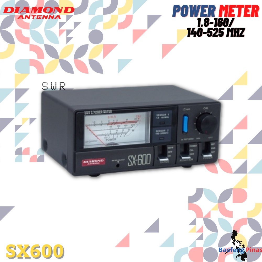 Original Diamond Japan SX600 SWR Power Meter 1 8 160 140 525 MHz HF UHF