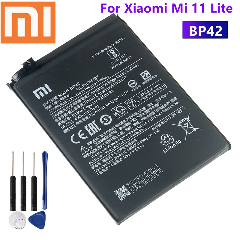 100 Original Bp42 Battery For Xiaomi Mi 11 Lite Bp42 Genuine