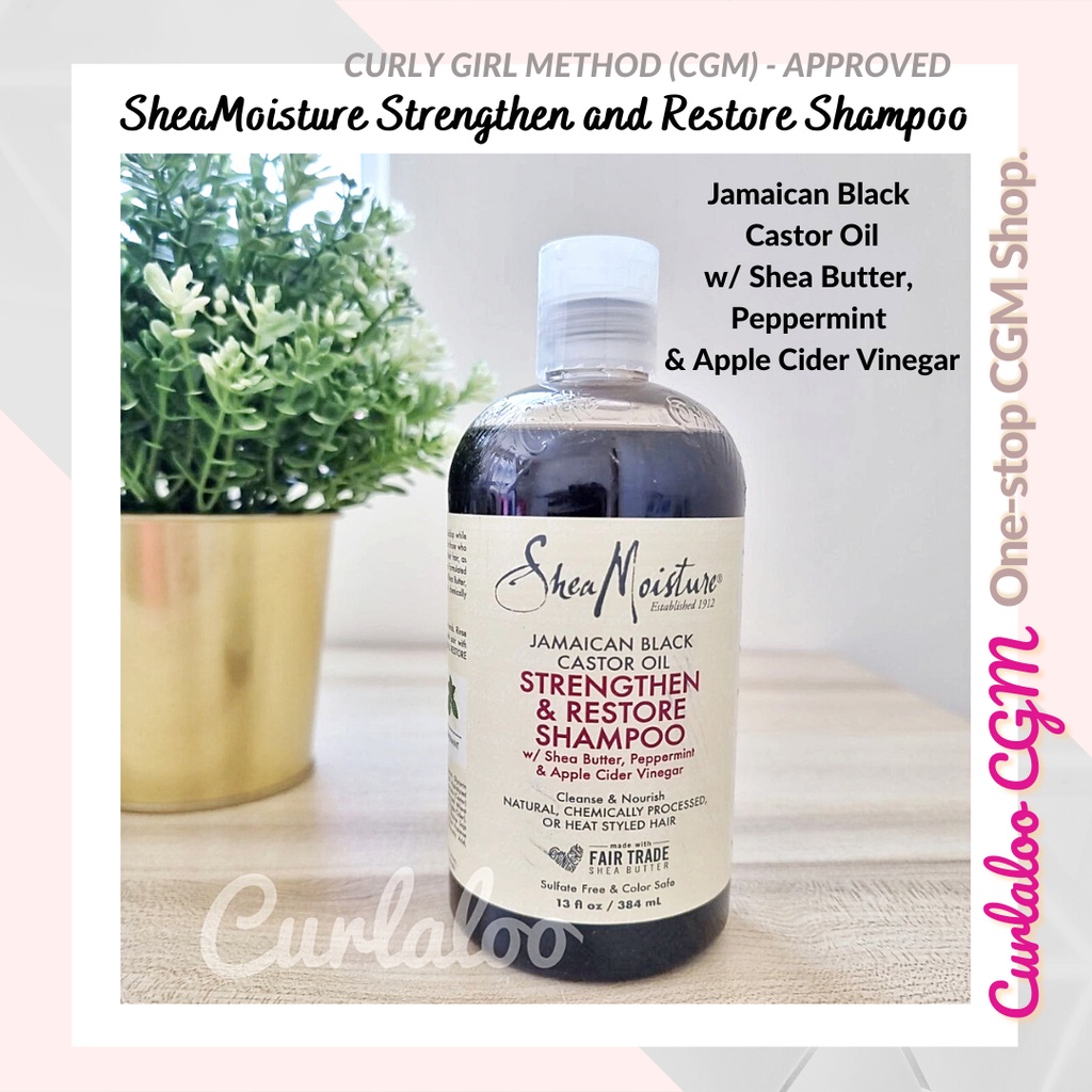 Curlaloo Cgm Shop Sheamoisture Strengthen And Restore Shampoo Shea