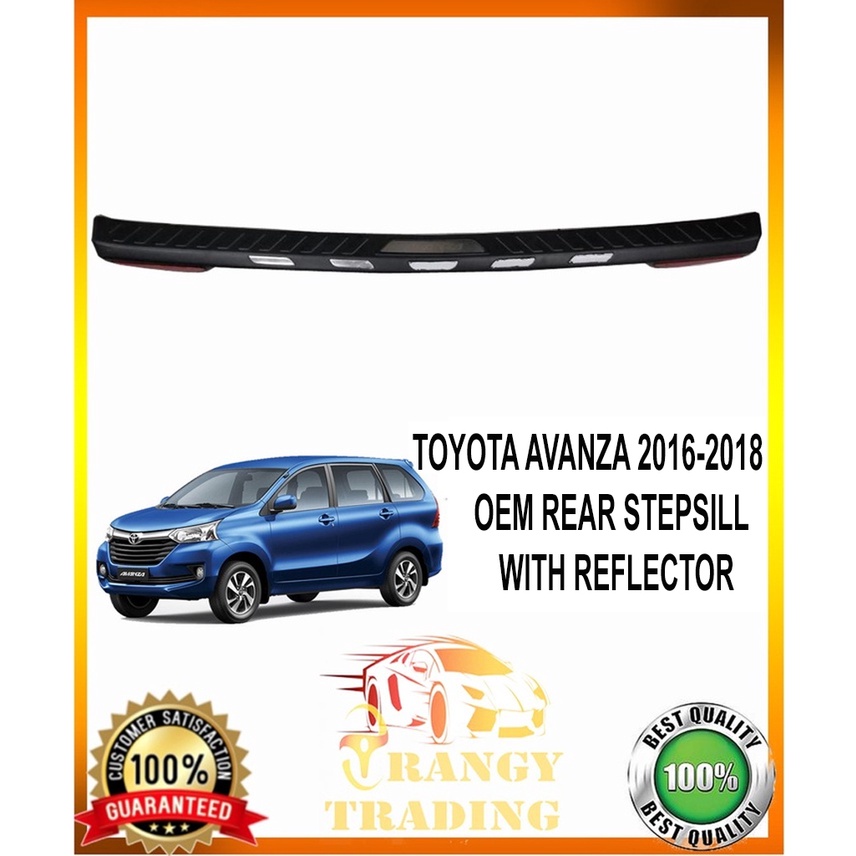 Toyota Avanza 2016 To 2018 OEM Rear Stepsill With Reflector R Bumper