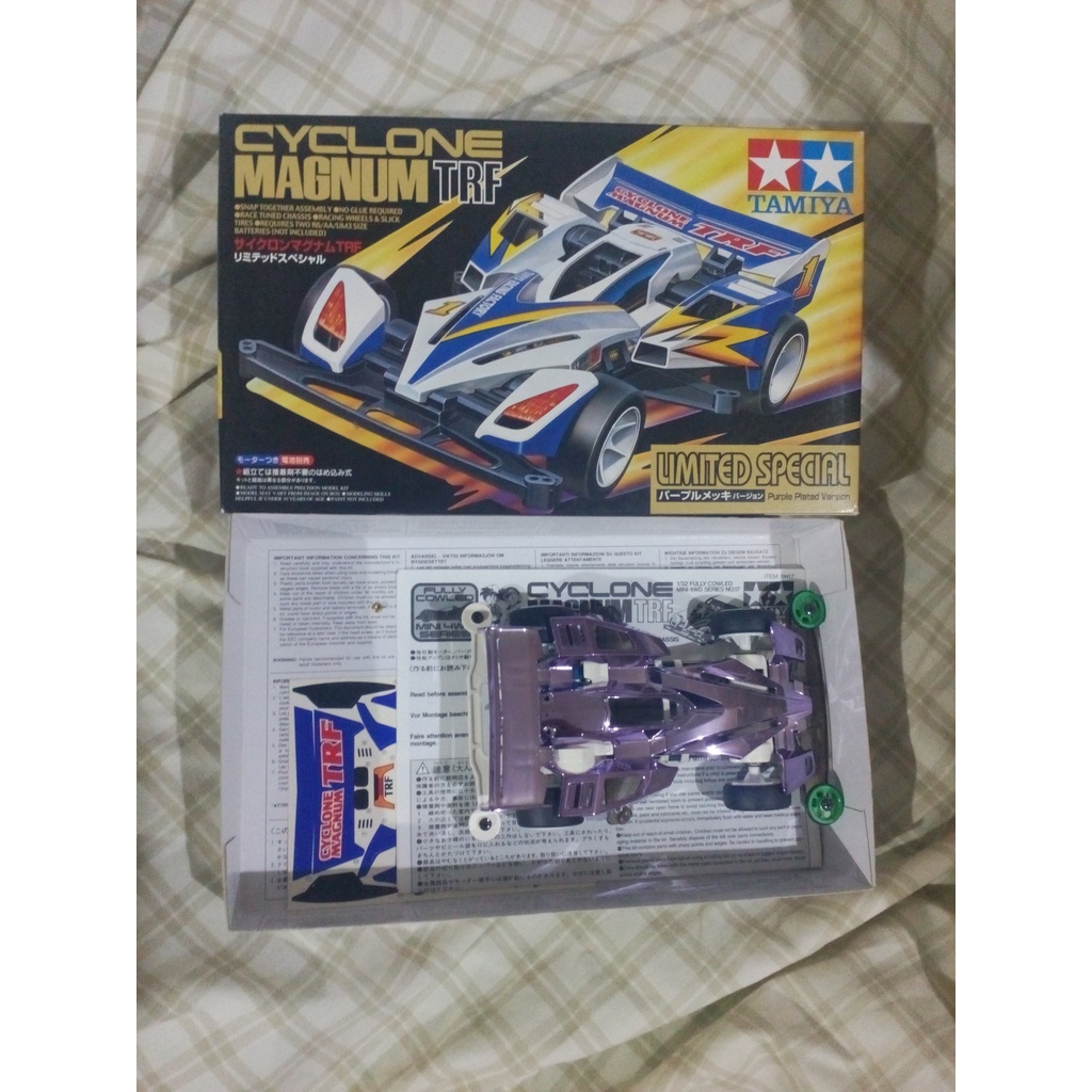 Tamiya Fully Cowled Mini Wd Series Cyclone Magnum Trf Purple Plated