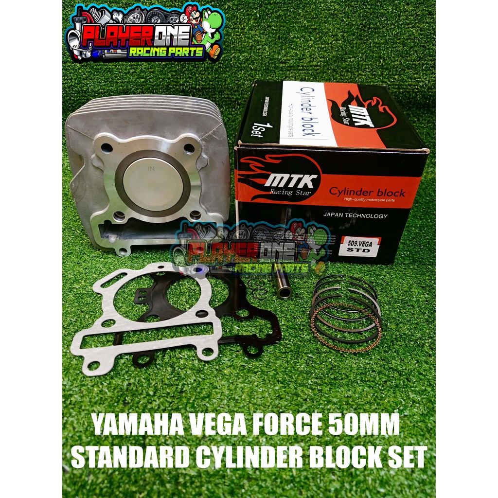 MTK YAMAHA VEGA FORCE 50MM STANDARD CYLINDER BLOCK SET Shopee Philippines