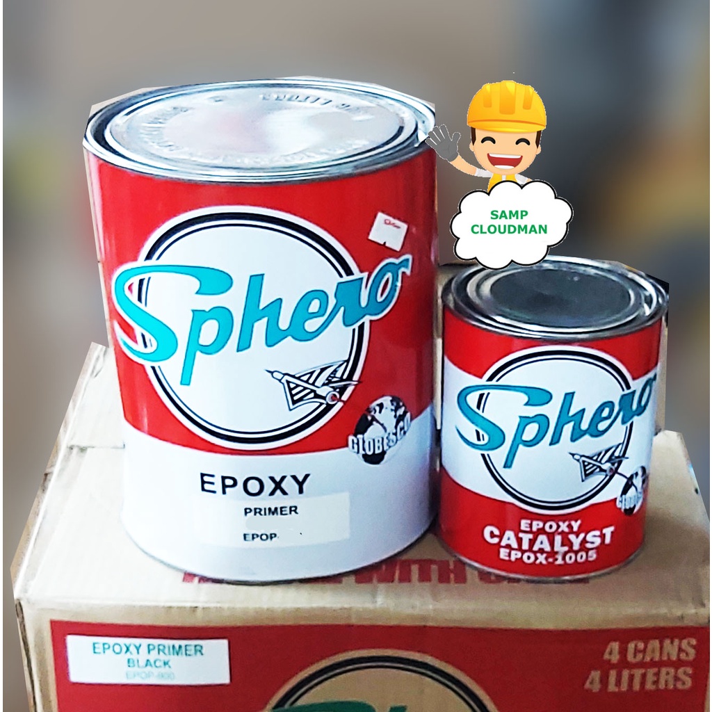 Sphero Epoxy Primer Gray Or Black Gallon 4 Liters With Catalyst