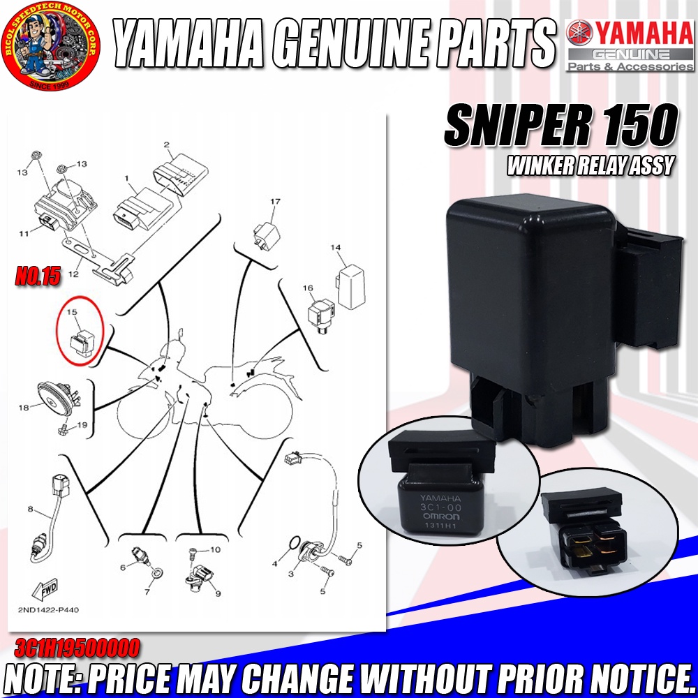 Sniper V Winker Relay Assy Ygp Genuine C H