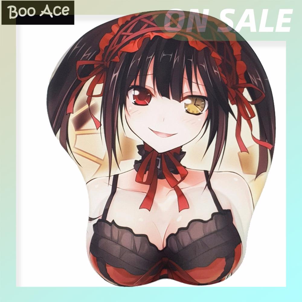 Hot SellingDate A Live Tokisaki Kurumi Anime 3d Oppai Mouse Pad Wrist