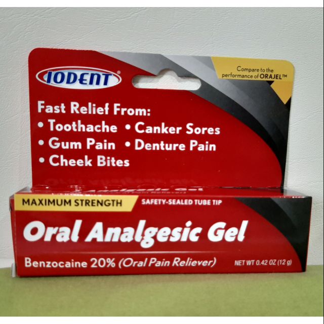 Iodent Oral Analgesic Gel For Canker Sores Singaw Gum Pain Shopee