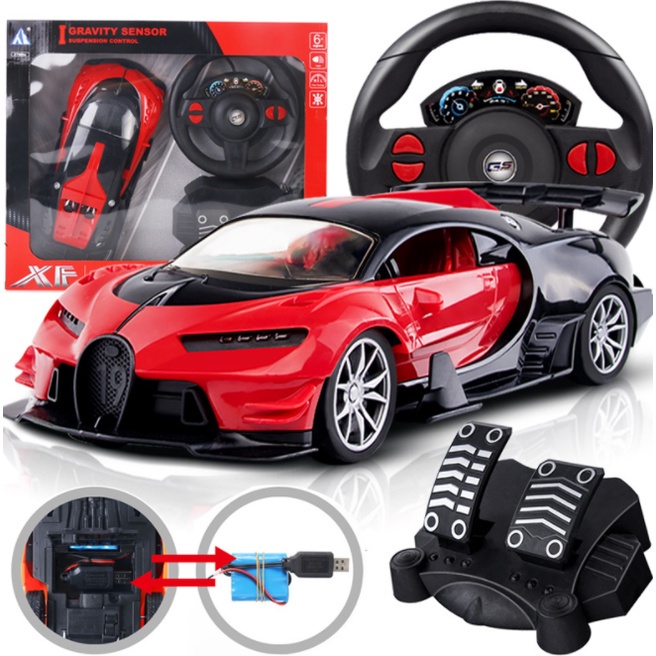 Supercar Remote Control Car Racing Model Steering Wheel Gravity Sensing