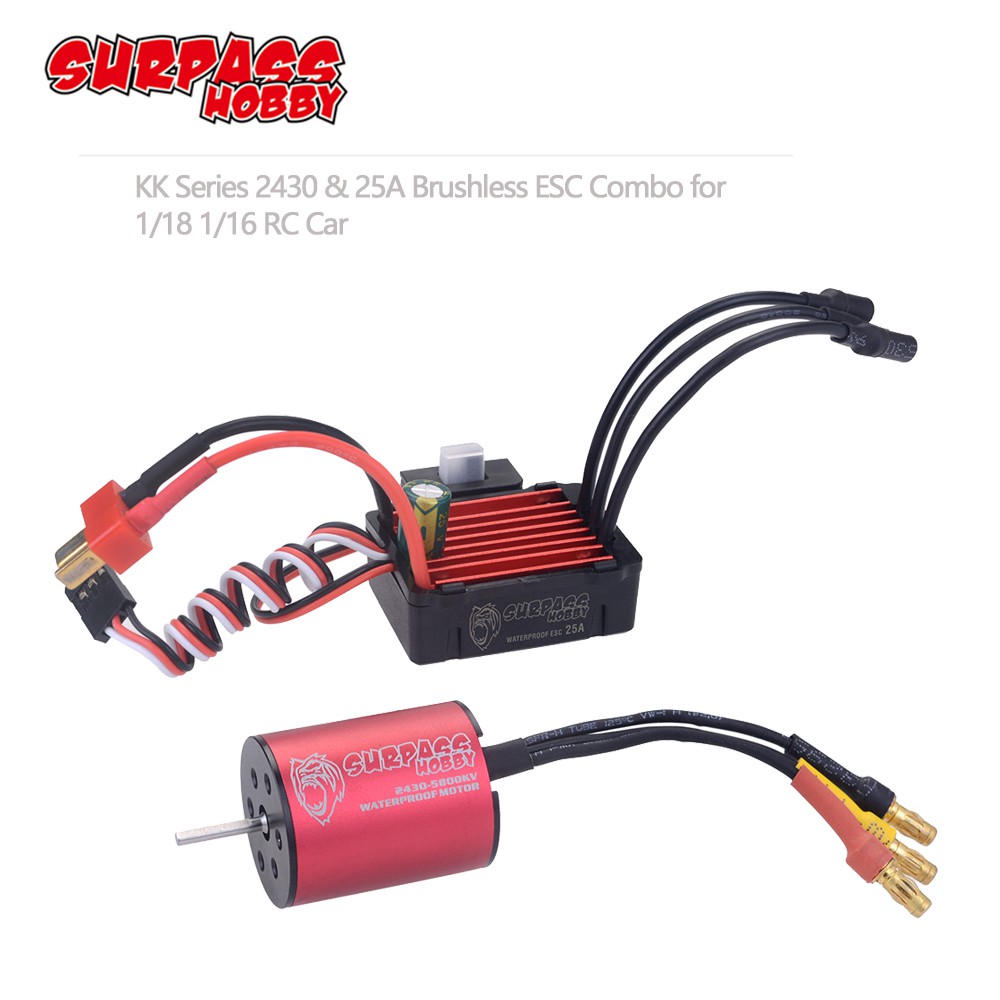 SURPASS HOBBY KK Waterproof Combo 2430 5800KV 6300KV 8200KV Brushless