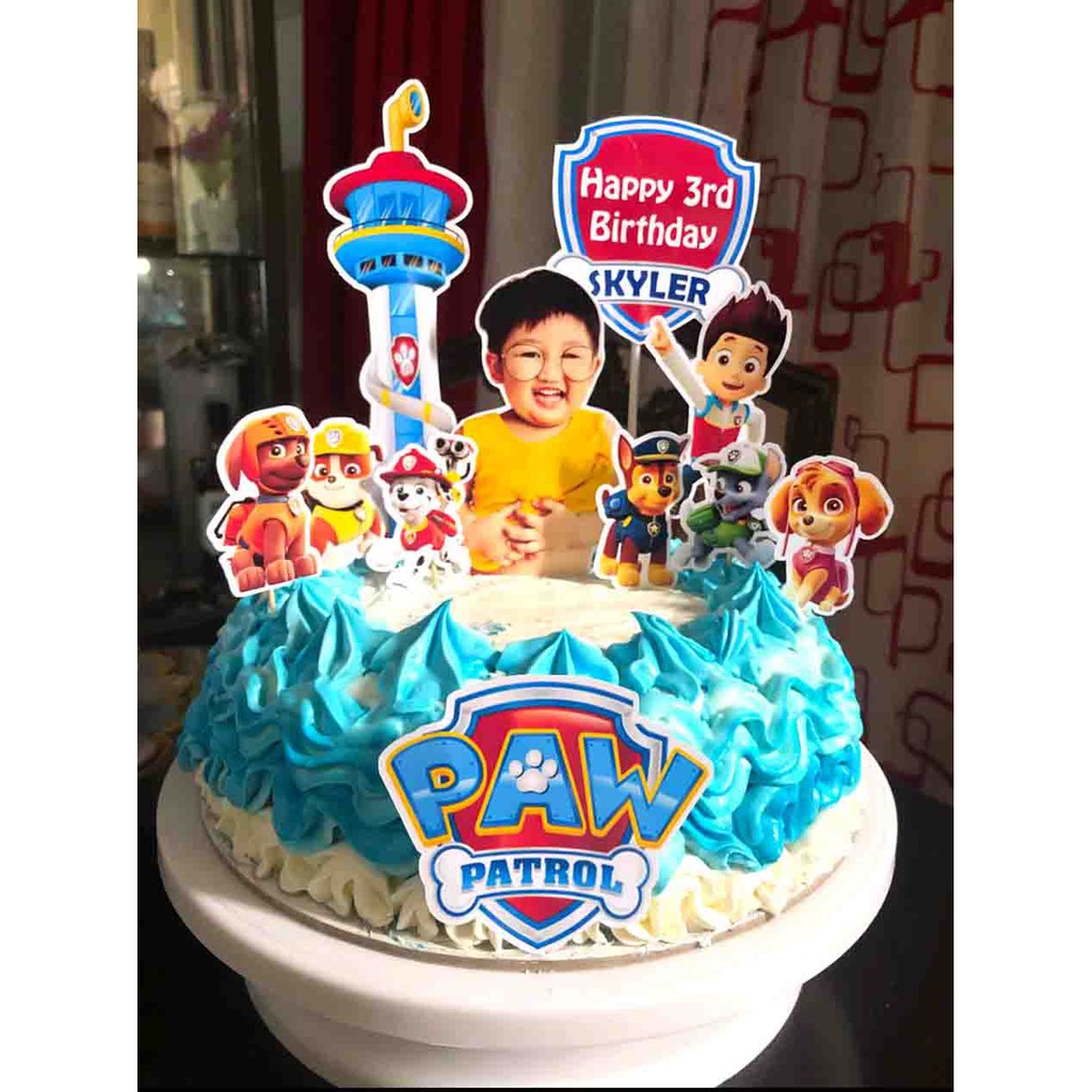 Paw Patrol Theme Cake Topper Shopee Philippines