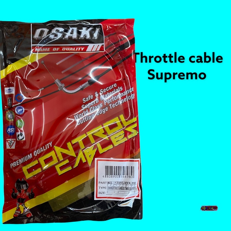 OSAKI THROTTLE CABLE TMX SUPREMO Shopee Philippines