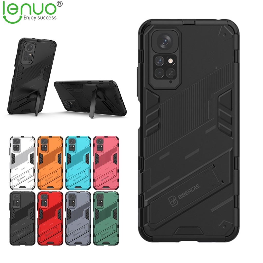 LENUO Bumper With Holder Punk Outdoor Shockproof For Xiaomi Redmi Note