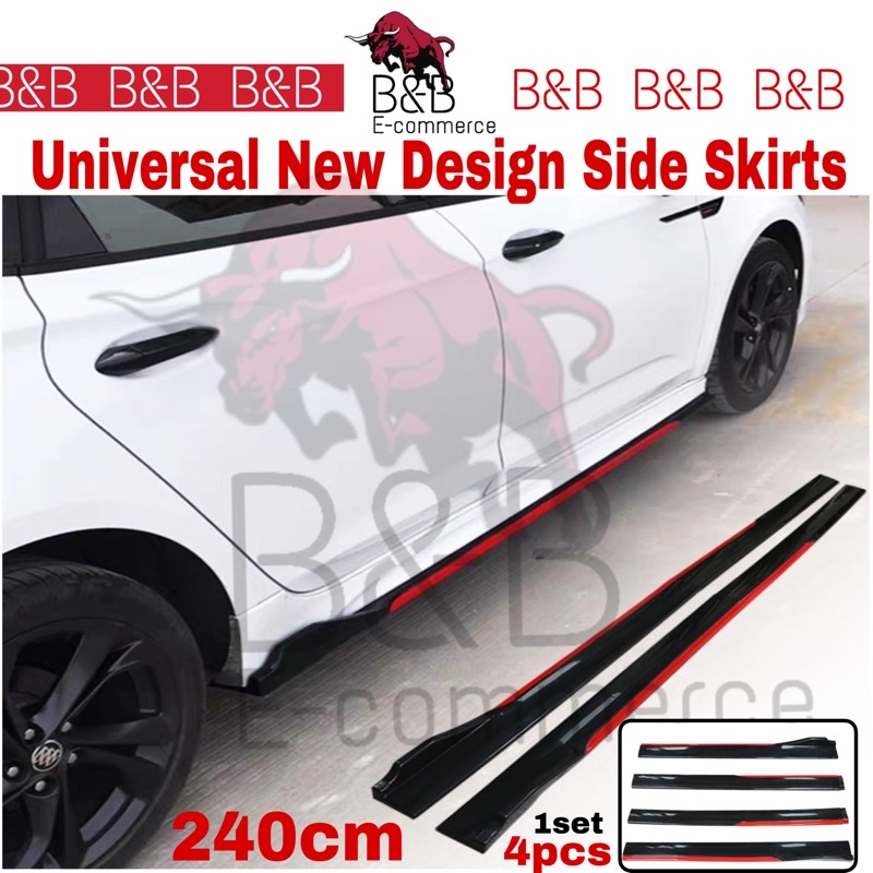 New Design Universal Car Bumper Universal Side Skirts ABS Material