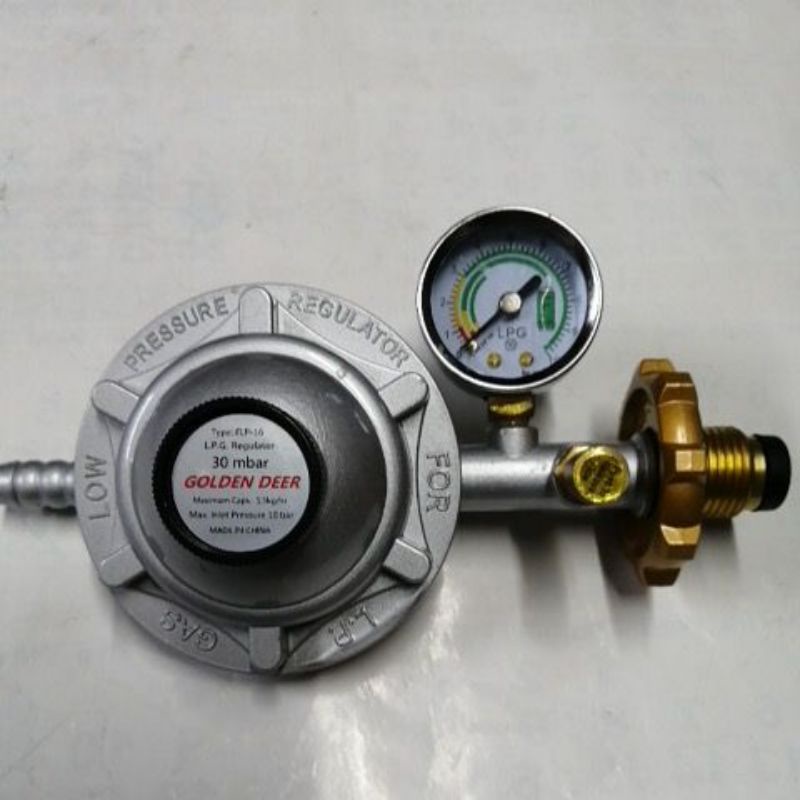 Lpg Regulator With Meter Gauge And Auto Shut Off Device Shopee