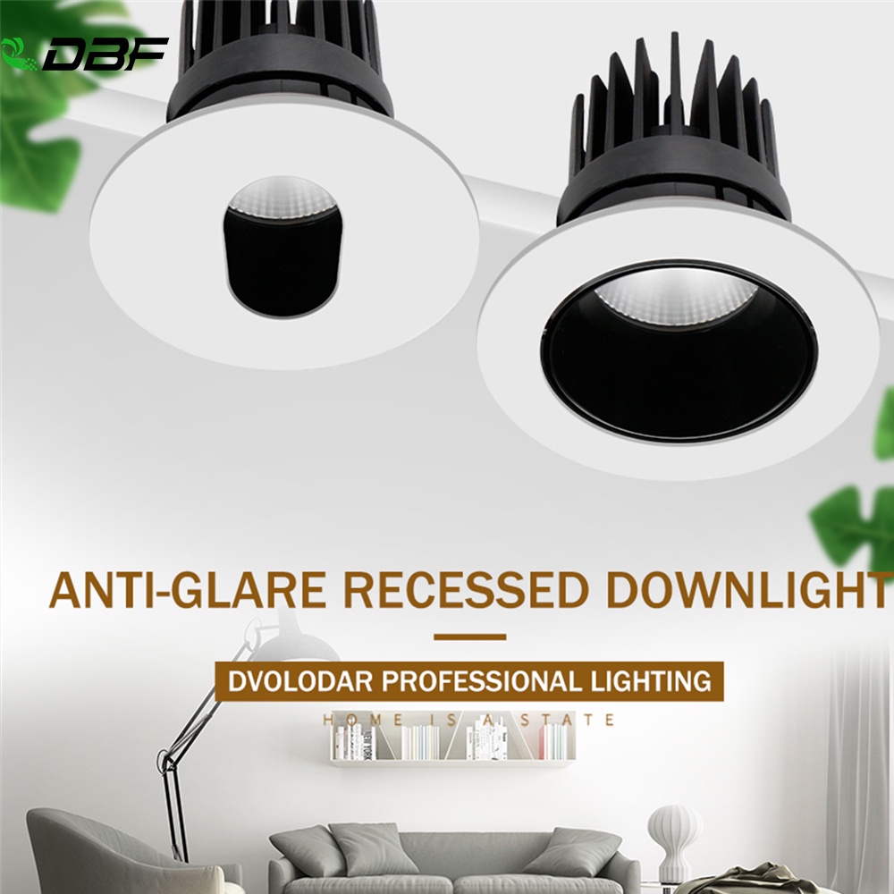 Dbf High Cri Ra Angle Adjustable Ceiling Recessed Downlight Dimmable