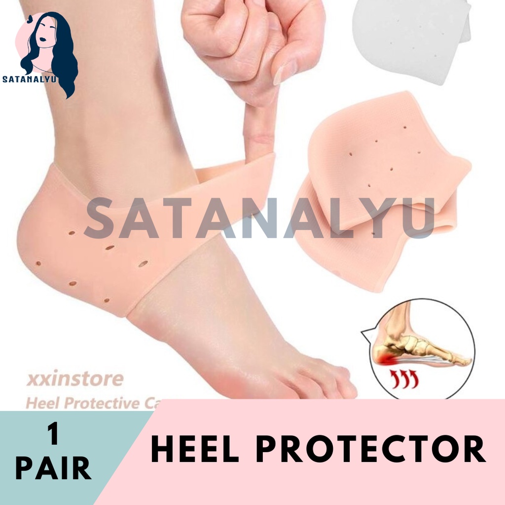 1 Pair 2PCS Heel Protector Anti Crack Moisturizing Foot Nude Color Shopee Philippines