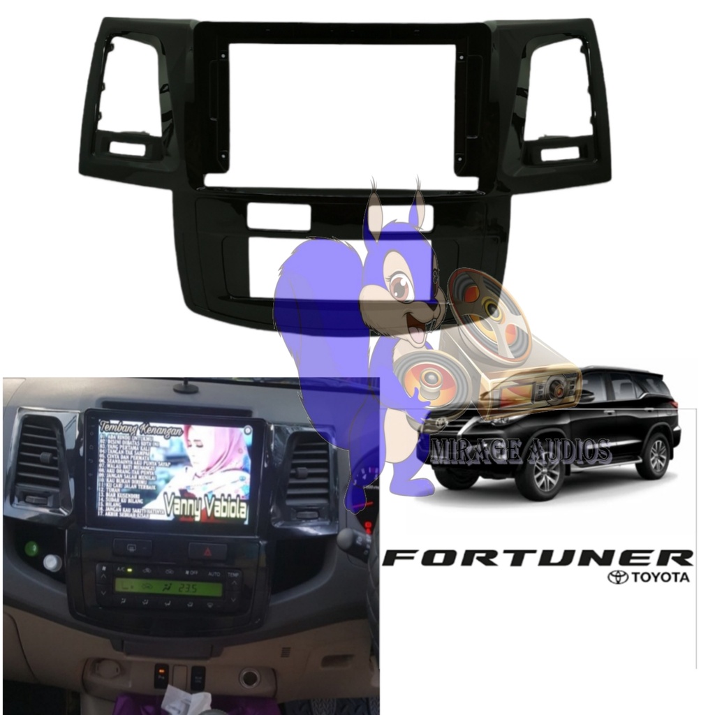 Toyota Fortuner 2010 2015 9 Inch Android Head Unit Frame Shopee