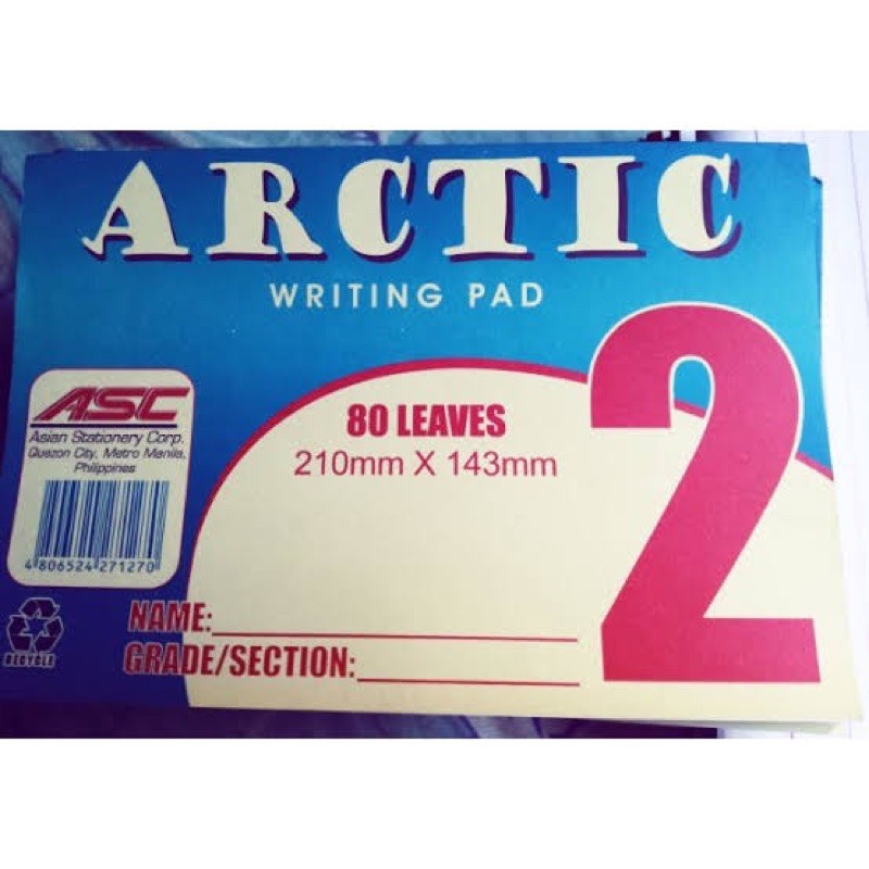 10 Pads Atlantic Writing Pad Intermediate Long Pad Arctic Grade 1 4