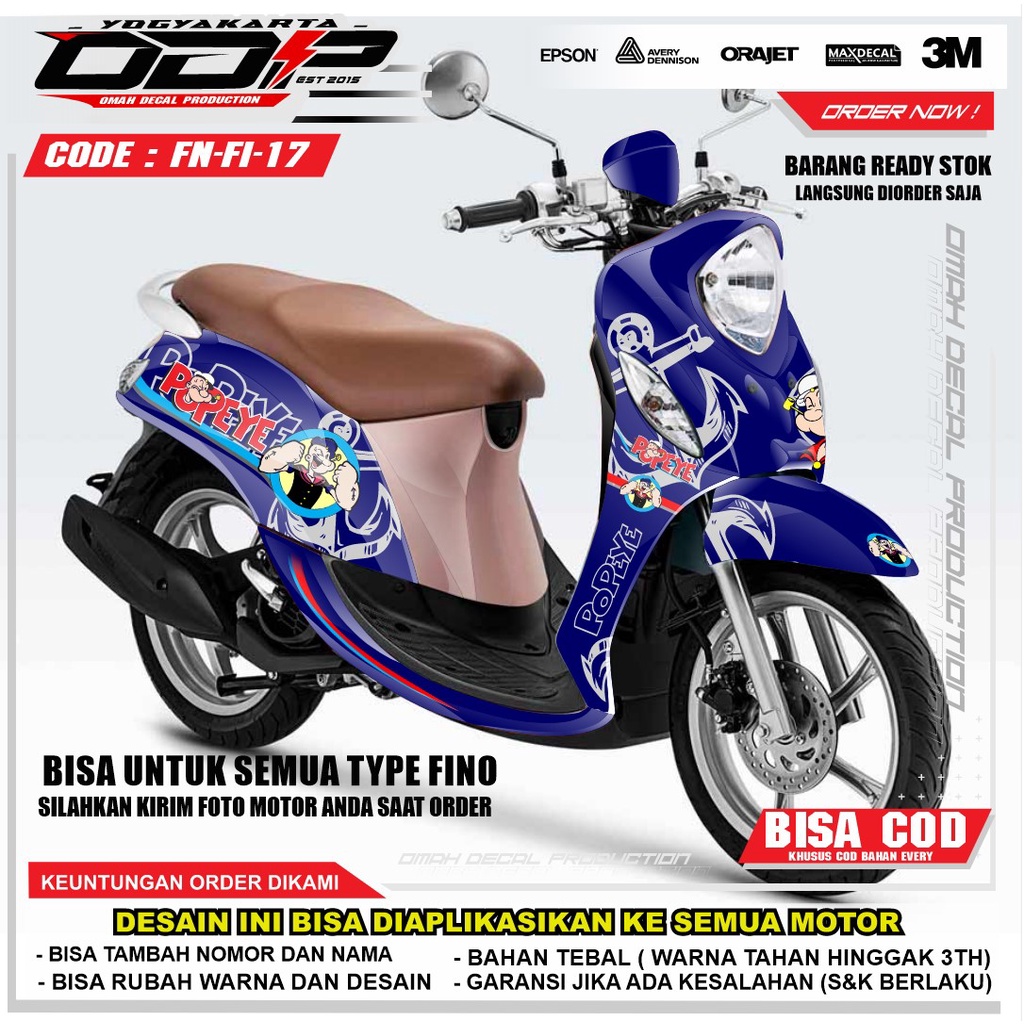 Decal FINO FULL BODY DEKAL Motorcycle YAMAHA FINO 125 FI GRANDE