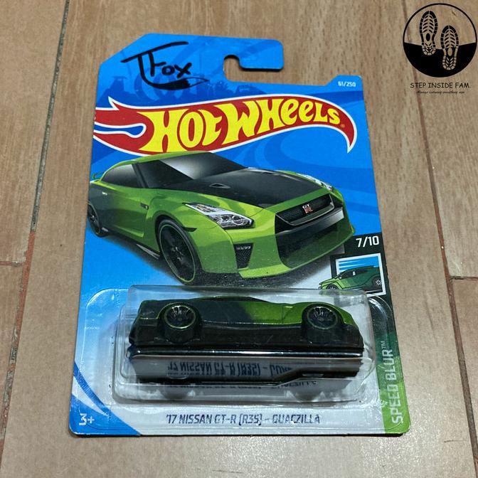 Hot Wheels Regular Nissan Gt R R Guaczilla Speed Blur Set