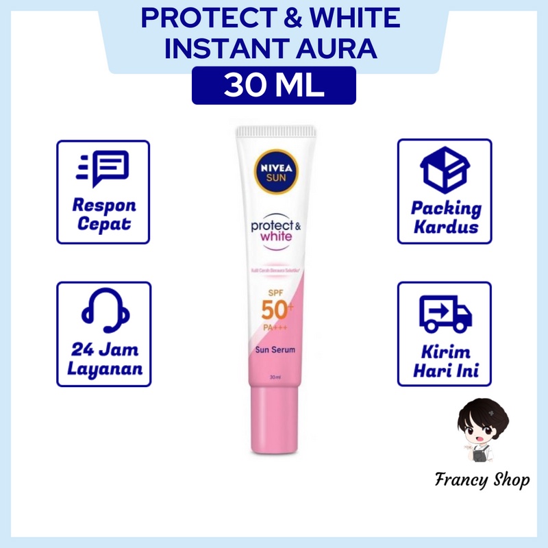 Nivea Sun Protect White Instant Aura Spf Face Serum Ml Shopee